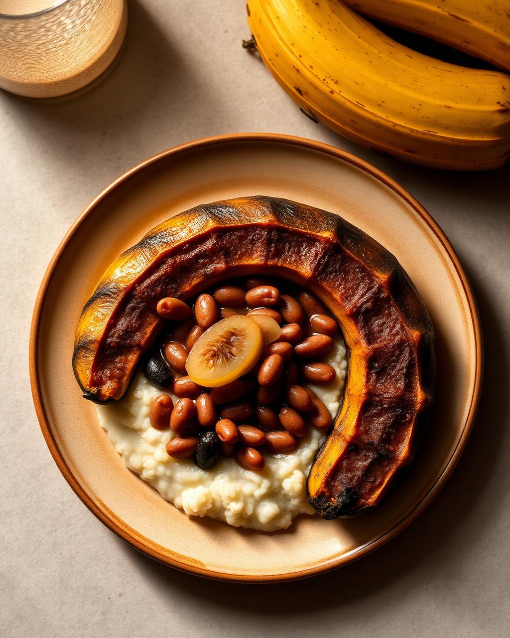 Plantain and beans
